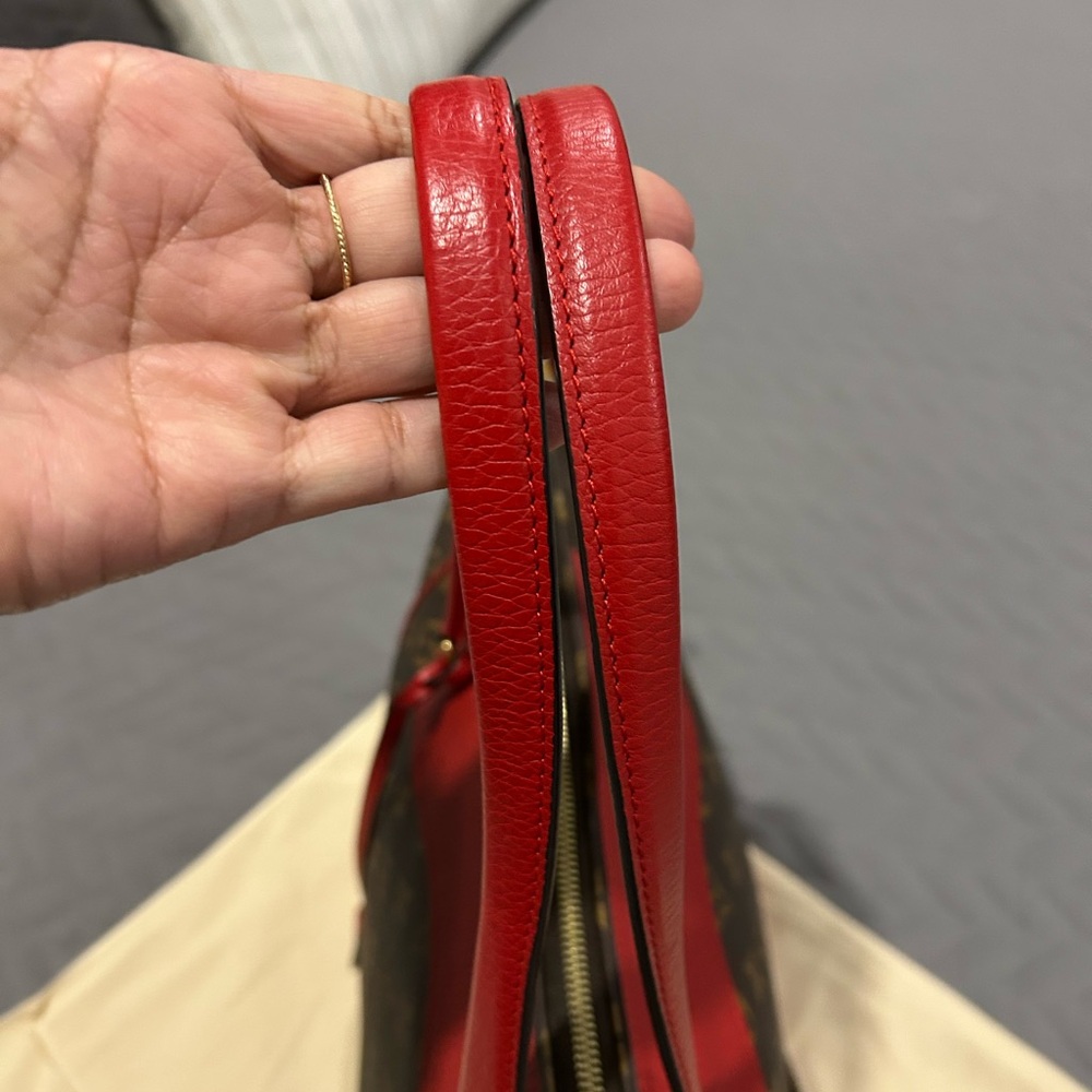 Louis Vuitton Red and Brown Monogram Tote(Estrella new model) - Picture 6 of 16